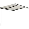 vidaXL Manual Retractable Awning 118.1"x98.4" Cream