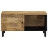 vidaXL Coffee Table Natural Mango Wood Solid Mango Wood Medium