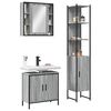 vidaXL Bathroom Cabinet Set Gray sonoma