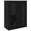 vidaXL Wall Mounted Cabinets 2 pcs Black oak 27.36 x 13.39 x 35.43 in