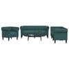 vidaXL Sofa Set Dark Green
