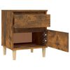 vidaXL Bedside Cabinet Set of 2 Smoked oak