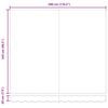 vidaXL Retractable Awning Manual Burgundy 118.11 x 98.43 in