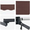 vidaXL Automatic Retractable Awning Brown 118.1x98.4"