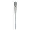 vidaXL Ground Spikes 2 pcs Silver 2.8x2.8x35.4" Galvanised Steel