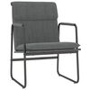 vidaXL Lounge Chair Dark Grey Polyester Single Lounge Chair