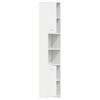 vidaXL Bathroom Cabinet High gloss white Engineered wood Extra Tall