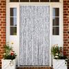 vidaXL Insect Curtain White and Grey 35.4x78.7" Chenille