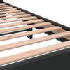 vidaXL Bed Frame Black Engineered wood, metal Small Single Durable