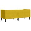 vidaXL Chesterfield Sofa with Bolsters 3-Seater Yellow Velvet