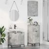 vidaXL Bathroom Furniture Set 3 pcs Concrete grey Engineered wood