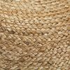 vidaXL Pouffe Beige Jute, EPS foam balls Medium Pouffe Round Rustic