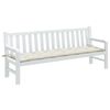 vidaXL Garden Bench Cushion Melange Cream 100% polyester