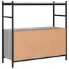 vidaXL Bookshelf Grey Sonoma Engineered Wood and Iron Standard