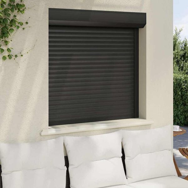 vidaXL Roller Shutter Aluminium 39.4x39.4" Anthracite