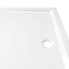 vidaXL Rectangular ABS Shower Base Tray White 27.6"x39.4"
