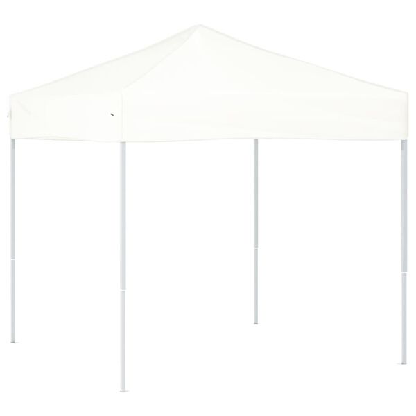 vidaXL Party Tent White 210D oxford fabric with silver coating, steel