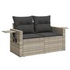 vidaXL Garden Sofa Set Light Grey, Dark Grey
