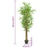 vidaXL Artificial Bamboo Tree Green Textile fiber 70.9 in