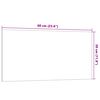 vidaXL Wall-mounted Magnetic Board White 23.6"x11.8" Tempered Glass