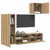 vidaXL TV Wall Units 4 pcs Artisan Oak Engineered Wood