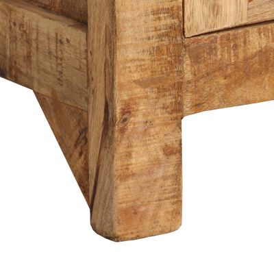 vidaXL Sideboard with Shelves Solid Mango Wood 25.6"x11.8"x70.9"
