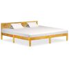 vidaXL Bed Frame Natural Mango Wood Solid Mango Wood 79 in Durable