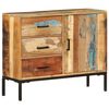 vidaXL Sideboard 34.6"x11.8"x28.7" Solid Reclaimed Wood