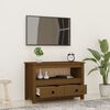 vidaXL TV Cabinet Honey brown Solid pine wood, metal medium TV Cabinet