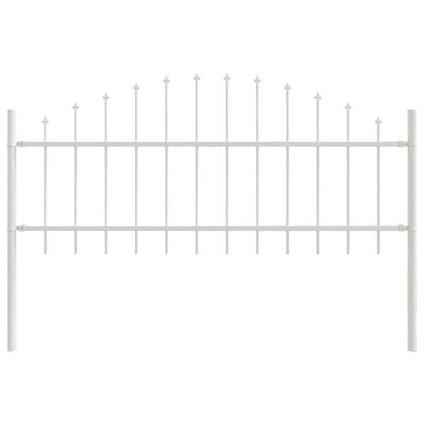 vidaXL Garden Fence White 680 x 75 cm