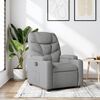 vidaXL Recliner Chair Light Grey Polyester, Metal, Plywood Large