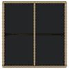 vidaXL Garden Table Beige and Black