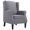 vidaXL Armchair Dark Gray Cotton Single Ergonomic Modern Durable