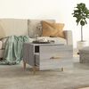 vidaXL Coffee Table Grey Sonoma Engineered Wood 19.7x19.7x15.7 in