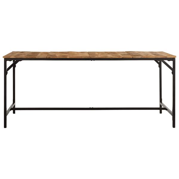 vidaXL Dining Table 70.9"x35.4"x29.5" Solid Wood Rough Mango