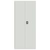 vidaXL File Cabinet Light Grey Powder-coated Steel Large File Cabinet