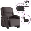 vidaXL Electric Stand Up Massage Recliner Chair Dark brown