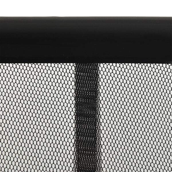 vidaXL Insect Door Screen with 5-Piece Mesh Curtain Black 47.2x94.5"