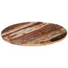 vidaXL Table Top Multicolour Solid reclaimed wood 31.5 in Diameter