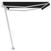 vidaXL Retractable Awning Anthracite