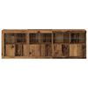 vidaXL LED Sideboard Old Wood 79.53 x 14.57 x 26.38 in Engineered Wood