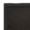 vidaXL Bathroom Countertop Dark Brown 15.7 x 11.8 x (0.8-2.4) " Treated Solid Wood