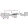 vidaXL Garden Lounge Set Grey