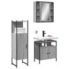 vidaXL Bathroom Cabinet Set Grey Sonoma