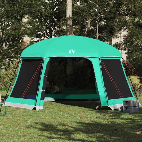 vidaXL Pool Tent with Removable Fly & Mesh Walls Sea Green 201.6x180.3"