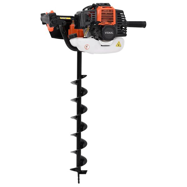 vidaXL Auger Ground Drill Orange