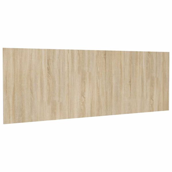 vidaXL Wall Headboard Sonoma Oak 94.5x0.6x31.5" Engineered Wood