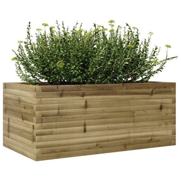 vidaXL Garden Planter Brown Solid Pine wood Plenty of space for plants