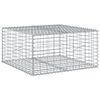 vidaXL Gabion Basket Silver Galvanized Iron Large Durable