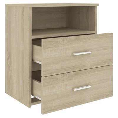 vidaXL Side Cabinets 2 pcs Sonoma Oak 19.7"x12.6"x23.6"